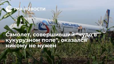 Глава "Уральских авиалиний" Скуратов: севший в кукурузном поле лайнер никому не нужен