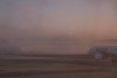 Густой туман стал причиной задержки рейсов в аэропорту Бегишево
