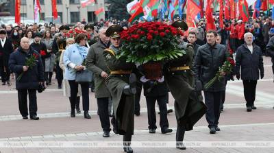Коммунисты Беларуси и патриотическая общественность отметили 104-ю годовщину Октября