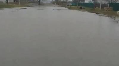 В селе Мокшанского района улицу затопило артезианской водой