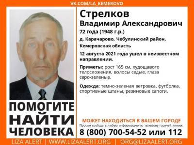 В Кузбассе три месяца не могут найти 72-летнего мужчину