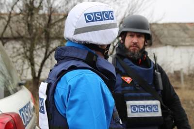 В МИД России заявили об атаке беспилотников на наблюдателей ОБСЕ в Донбассе