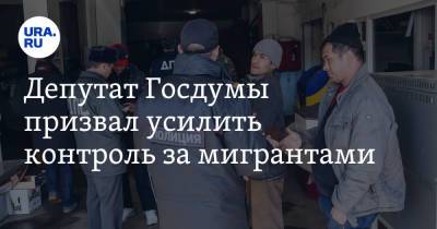 Депутат Госдумы призвал усилить контроль за мигрантами