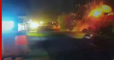 Момент взрыва в кафе Актау попал на видео