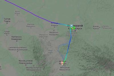 Ветер помешал самолету из Петербурга сесть в Красноярске
