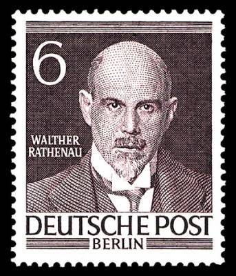 История Германии в почтовых марках: Вальтер Ратенау