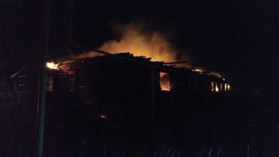 Многоквартирный дом горел в Лукояновском районе на площади в 320 квадратных метров