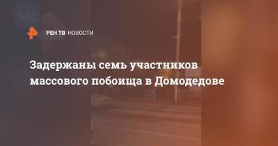 Задержаны семь участников массового побоища в Домодедове