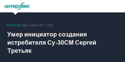 Умер инициатор создания истребителя Су-30СМ Сергей Третьяк