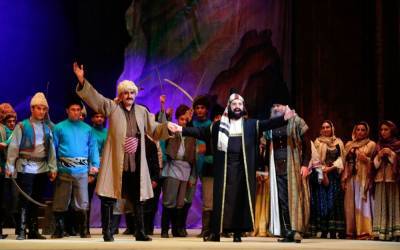Драматическую судьбу Моллы Панаха Вагифа показали на оперной сцене (ФОТО)