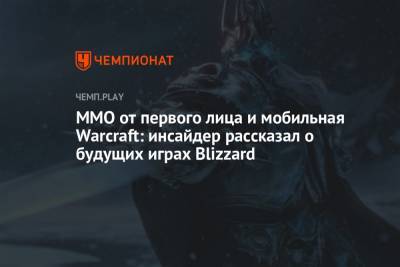 MMO от первого лица и мобильная Warcraft: инсайдер рассказал о будущих играх Blizzard