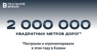 В Казани построили и отремонтировали 2 млн квадратных метров дорог — это много или мало?