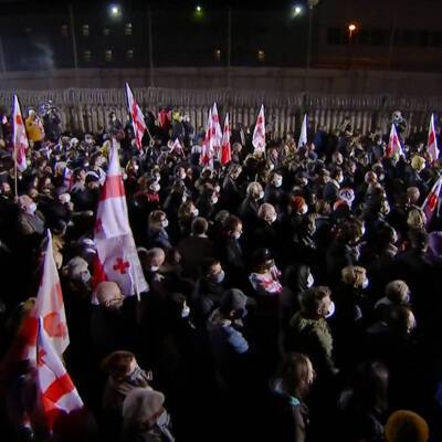 В Тбилиси начался митинг в поддержку бывшего президента Грузии Саакашвили