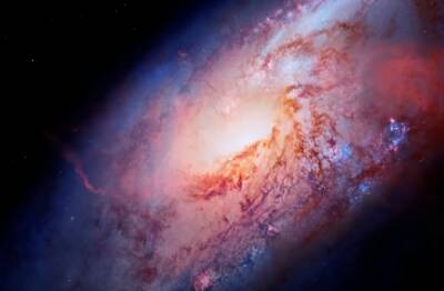 Слияние двух галактик: ученые сделали уникальные фото в космосе — незабываемое зрелище