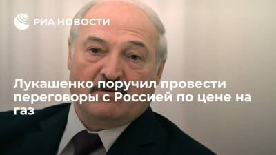 Лукашенко поручил провести переговоры с Россией по цене на газ и его транспортировке