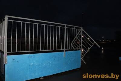В Слониме вандалы вновь повредили скейт-площадку