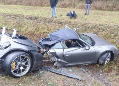 В ДТП с разорванным Porsche в Ленобласти пострадал сын Семена Альтова