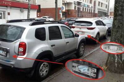 Брянские мастера парковки ввели масочный режим для автомобилей