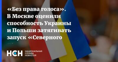 «Без права голоса». В Москве оценили способность Украины и Польши затягивать запуск «Северного потока-2»