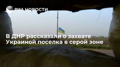 МИД ДНР: украинские войска вырыли траншеи в захваченном поселке Старомарьевка