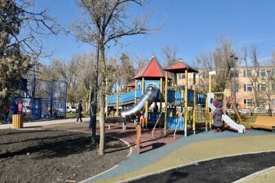 В Трусовском районе Астрахани завершается благоустройство парка