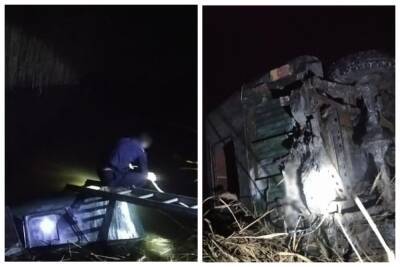 Авто съехало с дамбы и рухнуло в воду: кадры трагедии на Одесчине