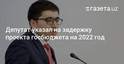 Депутат указал на задержку проекта госбюджета на 2022 год