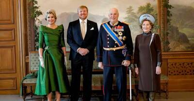 Эффектный выход королевы Нидерландов Максимы в ярко-изумрудном наряде