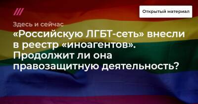 «Российскую ЛГБТ-сеть» внесли в реестр «иноагентов». Продолжит ли она правозащитную деятельность?