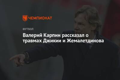 Валерий Карпин рассказал о травмах Джикии и Жемалетдинова