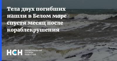 Тела двух погибших нашли в Белом море спустя месяц после кораблекрушения