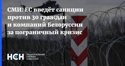 СМИ: ЕС введёт санкции против 30 граждан и компаний Белоруссии за пограничный кризис