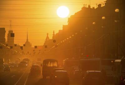 Небо гонит к Петербургу крепкий-крепкий, но очень-очень тёплый ветер