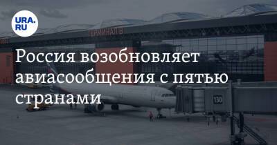 Россия возобновляет авиасообщения с пятью странами