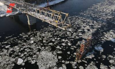 На Высокогорском мосту в Красноярском крае возвели две новые опоры