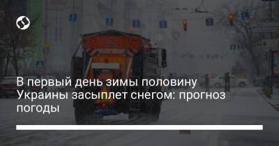 В первый день зимы половину Украины засыплет снегом: прогноз погоды
