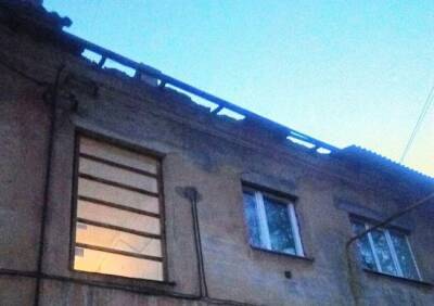 В Рязани ветер снес крышу с двухэтажного дома на улице Юннатов