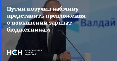 Путин поручил кабмину представить предложения о повышении зарплат бюджетникам