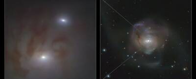 Найдена самая близкая пару сверхмассивных черных дыр из обнаруженных