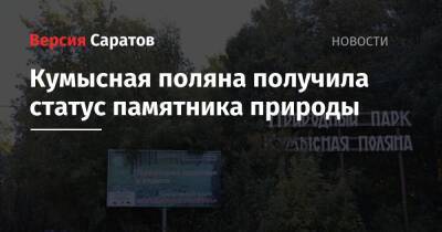 Кумысная поляна получила статус памятника природы