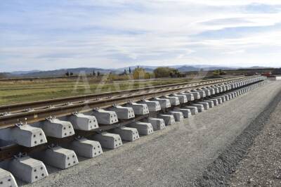 Реконструируется железнодорожная линия, являющаяся составной частью Зангезурского коридора (ФОТО)