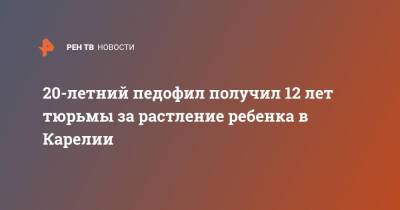 20-летний педофил получил 12 лет тюрьмы за растление ребенка в Карелии - ren.tv - район Пудожский - республика Карелия