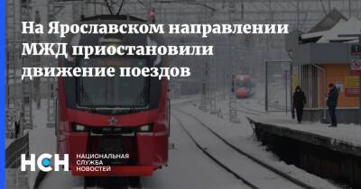На Ярославском направлении МЖД приостановили движение поездов