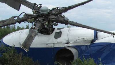 Вертолет Robinson разбился на Алтае, пилот погиб