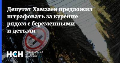 Депутат Хамзаев предложил штрафовать за курение рядом с беременными и детьми