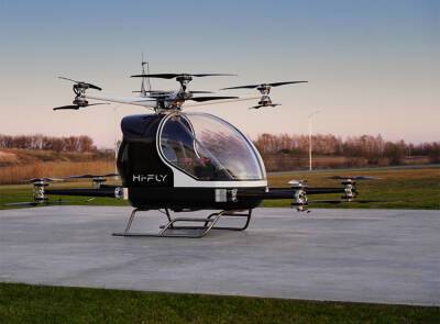 Первый полет беспилотника Hi-Fly Taxy показали в Белгородской области