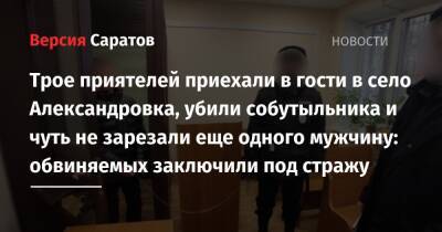 Трое приятелей приехали в гости в село Александровка, убили собутыльника и чуть не зарезали еще одного мужчину: обвиняемых заключили под стражу