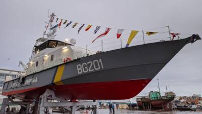 Во Франции спустили на воду первый катер для охраны морских границ Украины