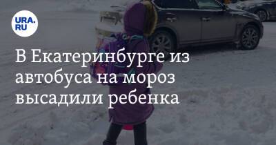 В Екатеринбурге из автобуса на мороз высадили ребенка. Девочке пришлось идти пешком домой