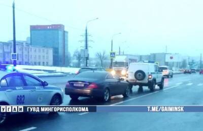 ДТП с милицейским авто произошло в Минске